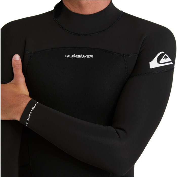 2024 Quiksilver Mnner Prologue 3/2mm Rckenreiverschluss Gbs Neoprenanzug EQYW103222 - Black